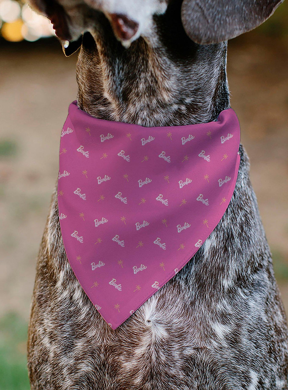 Bandana para mascota Barbie con ícono de palmera