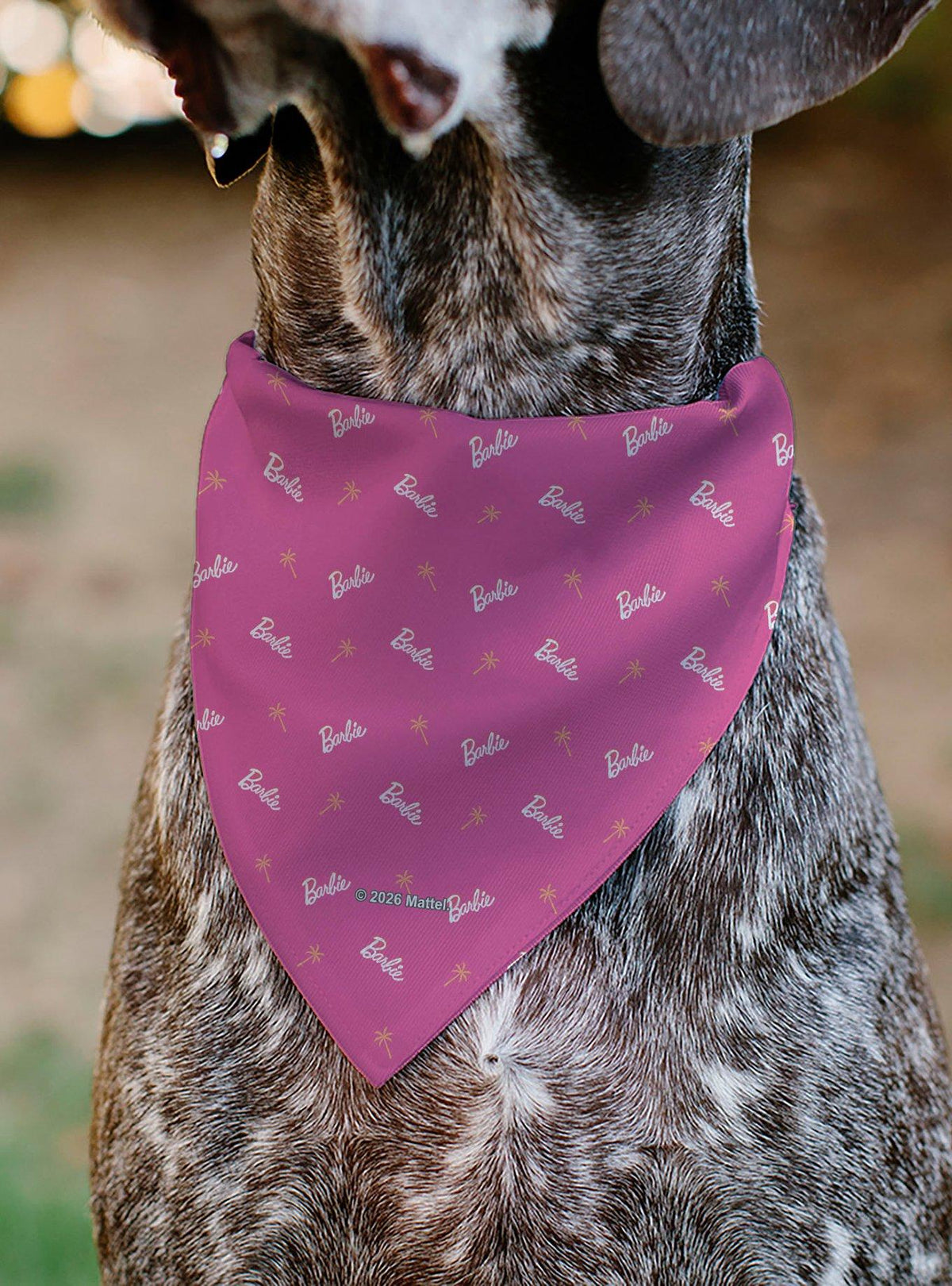 Bandana para mascota Barbie con ícono de palmera
