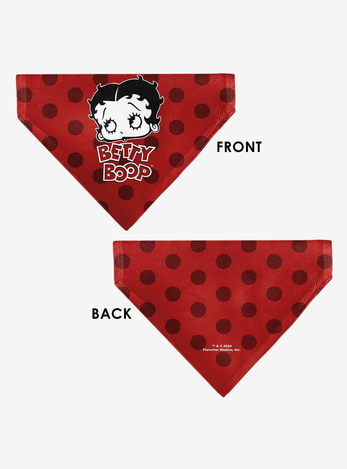 Bandana Betty Boop de lunares para collar