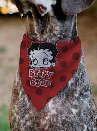Bandana Betty Boop de lunares para collar