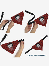 Bandana Betty Boop de lunares para collar