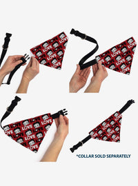 Bandana para mascota Betty Boop con texto Love