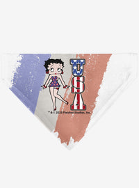 Bandana para mascota Betty Boop, estrellas y franjas