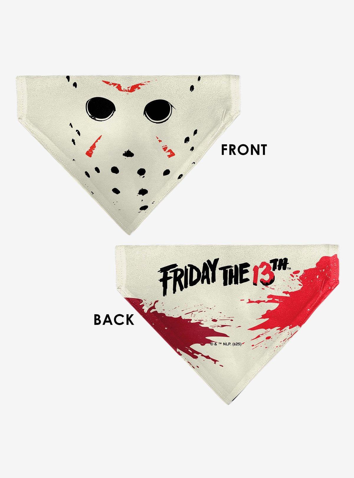 Bandana para mascota Friday the 13th con máscara de hockey