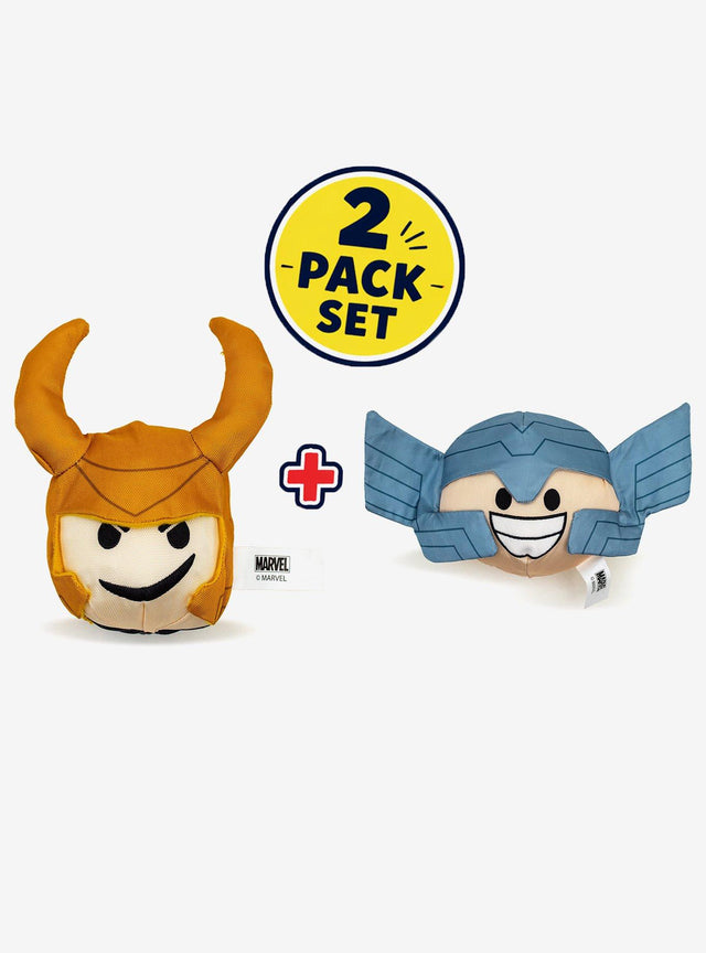 Set de 2 juguetes de peluche Marvel: Thor y Loki
