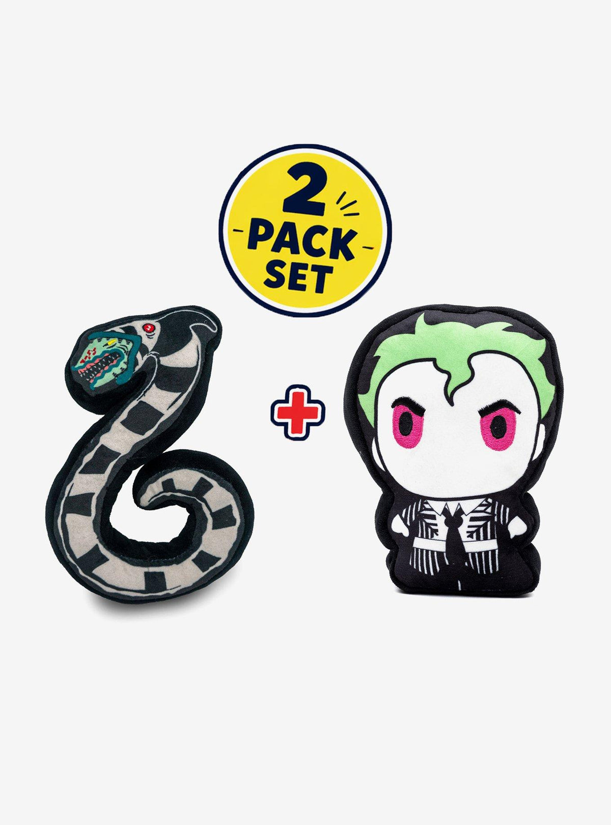 Beetlejuice: set de 2 juguetes con chirriador para perro