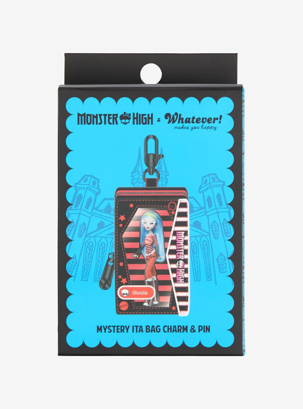 Caja sorpresa Monster High: pin y colgante para bolso