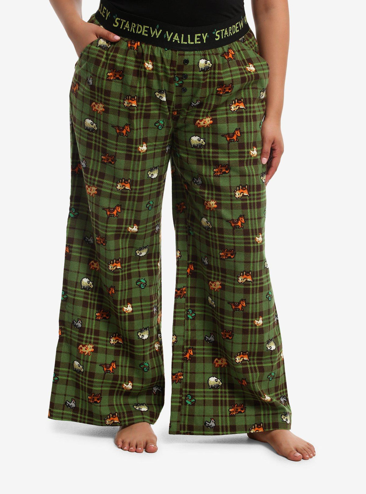 Pantalón de pijama Stardew Valley, talla plus size