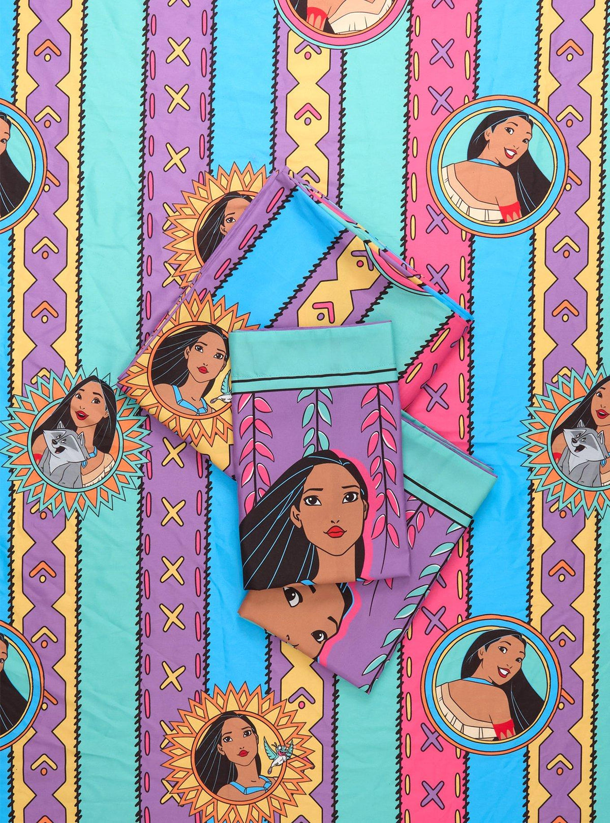 Juego de sábanas queen Disney Pocahontas Retro