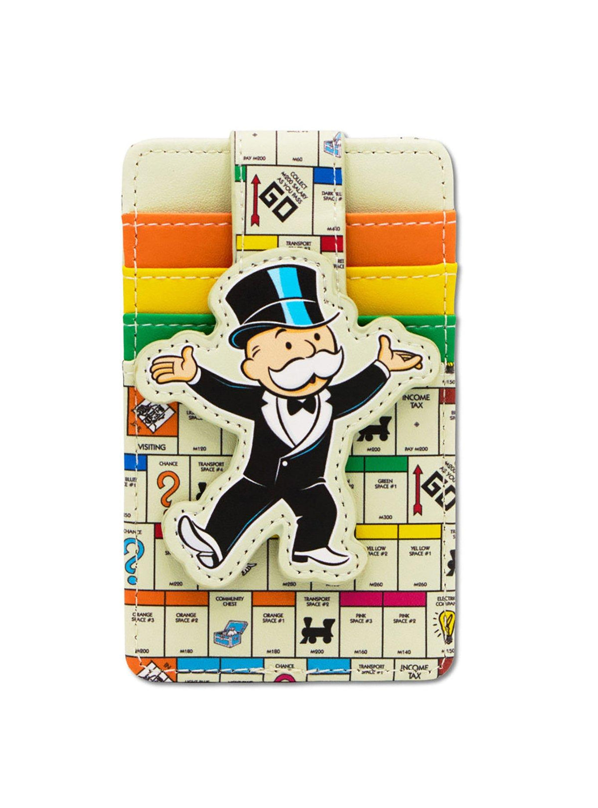 Billetera Monopoly con porta credencial Mr. Monopoly