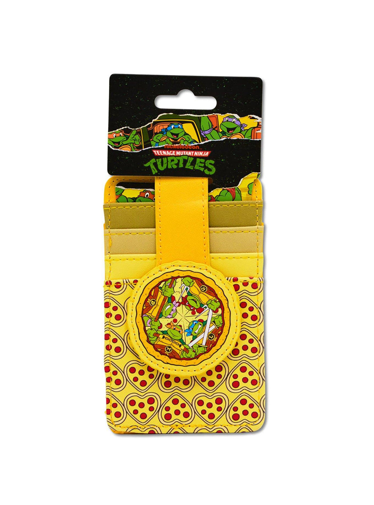 Billetera TMNT Pizza Pose con porta credencial