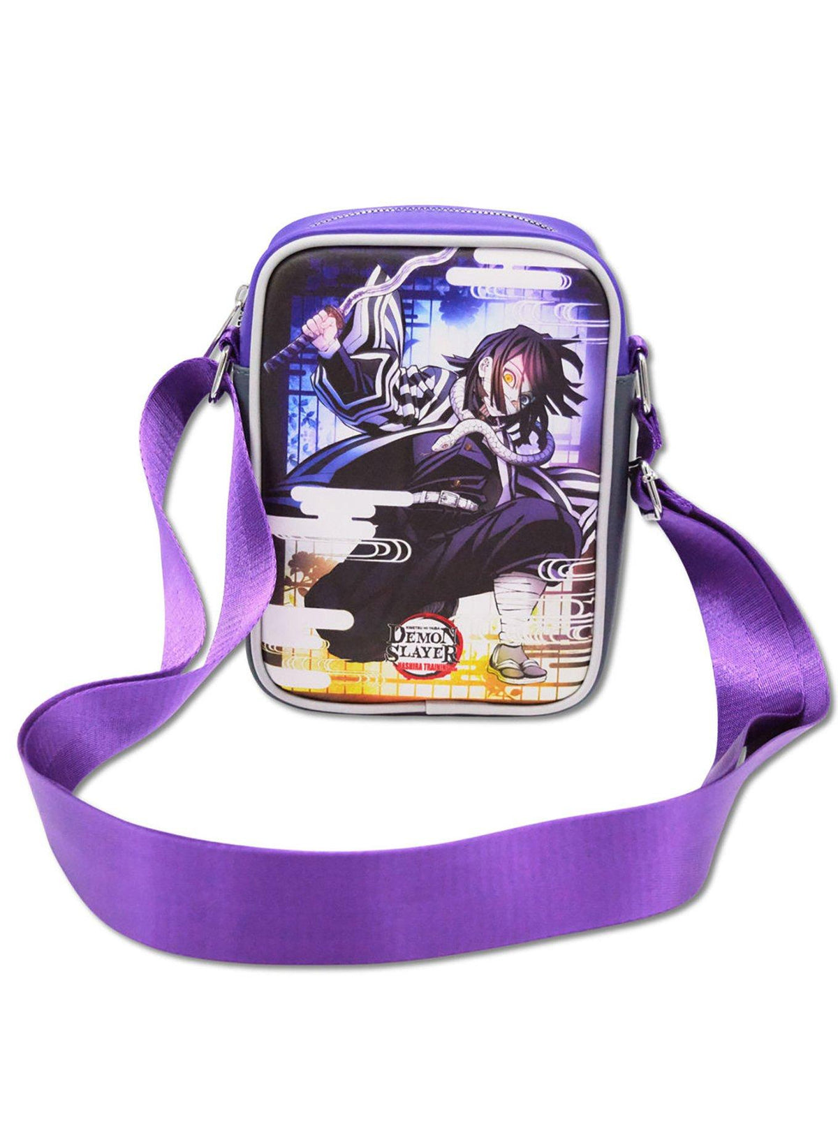 Bolso cruzado Demon Slayer: pose de Obanai Iguro