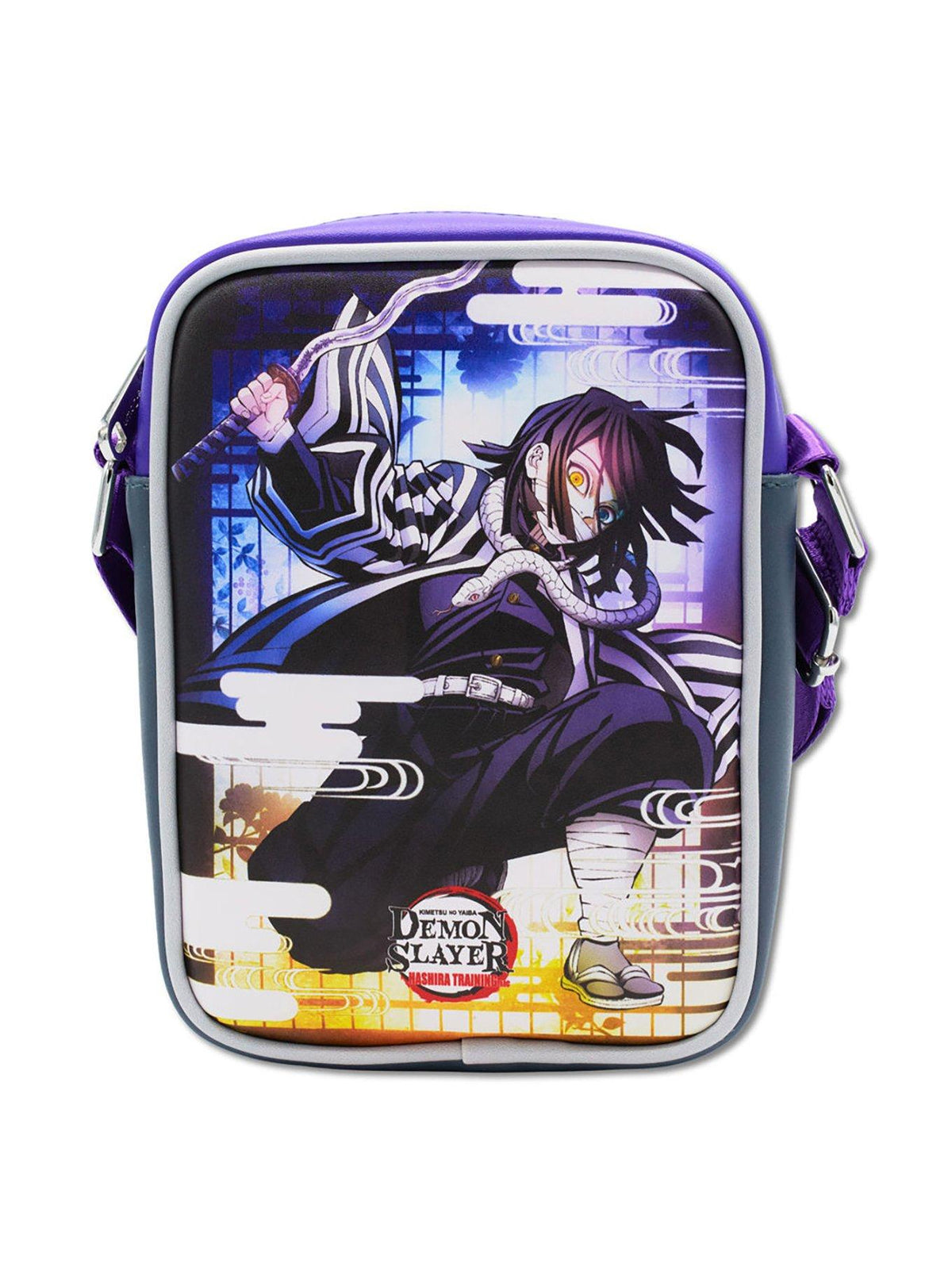 Bolso cruzado Demon Slayer: pose de Obanai Iguro