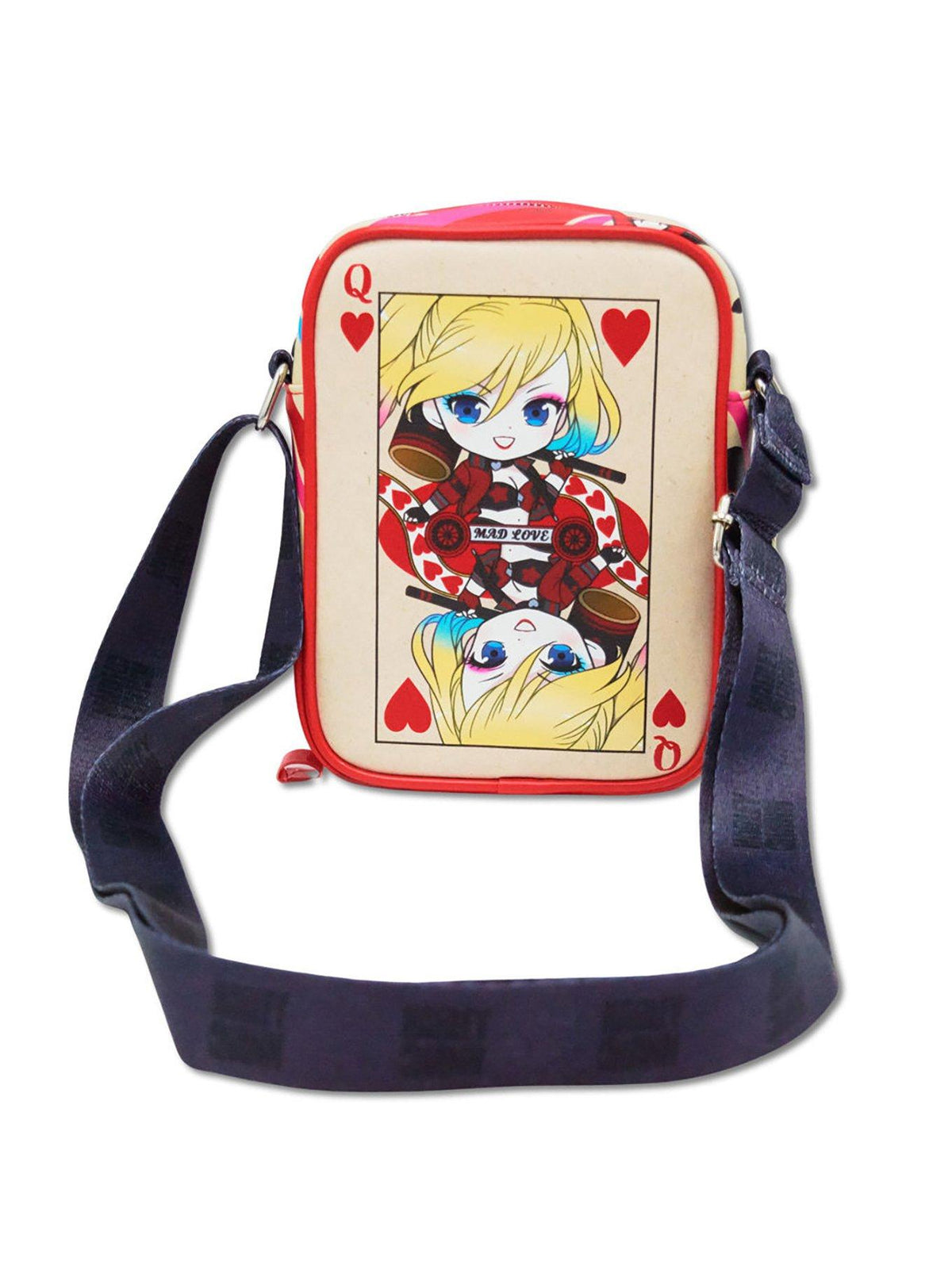 Cartera cruzada Harley Quinn Chibi Reina de Corazones