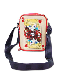 Cartera cruzada Harley Quinn Chibi Reina de Corazones