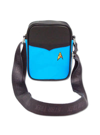 Bolso bandolera azul de ciencias Star Trek