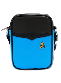 Bolso bandolera azul de ciencias Star Trek