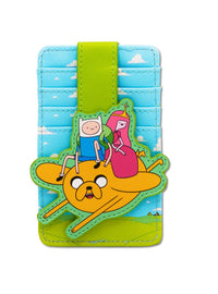 Billetera porta credencial Adventure Time de 3 personajes
