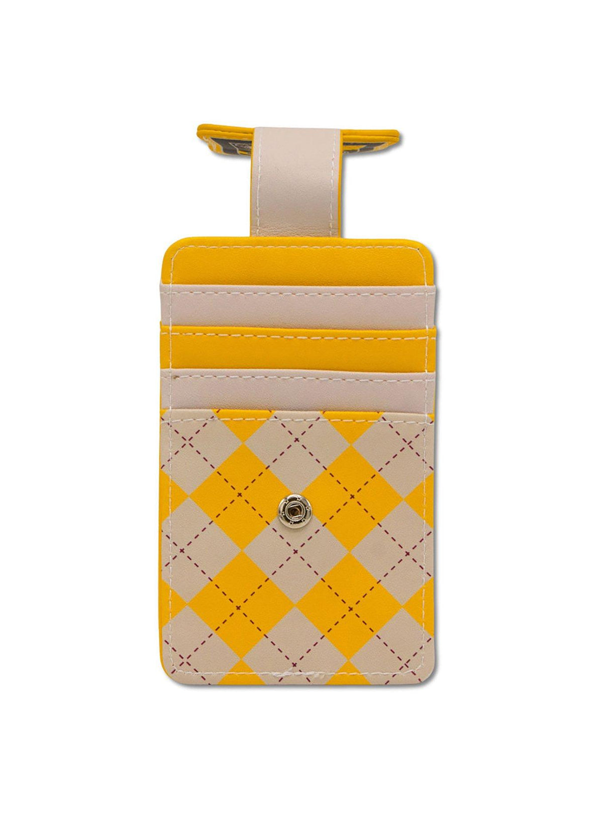 Billetera portatarjetas con escudo de Hufflepuff