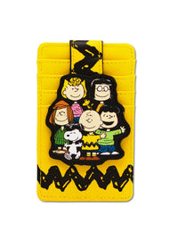 Billetera Peanuts con siete personajes