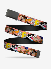 Cinturón durazno Looney Tunes con siete poses