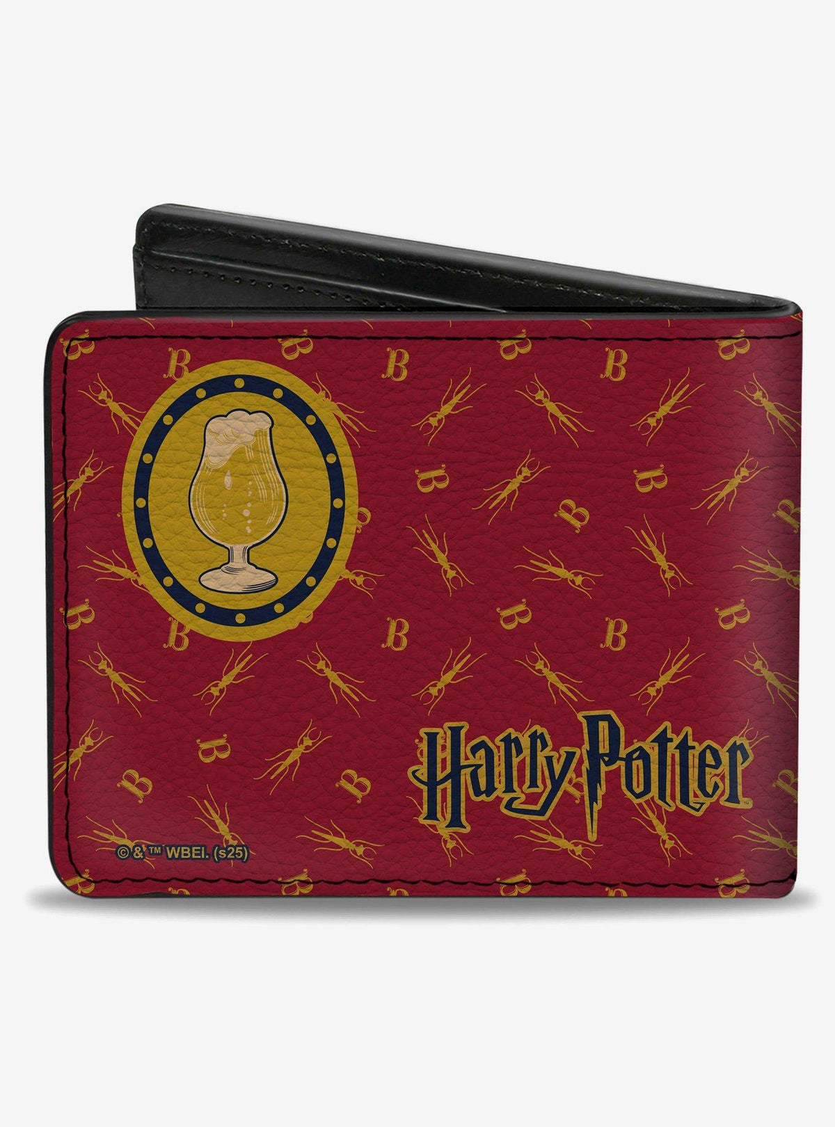 Billetera Harry Potter Butterbeer e íconos azul
