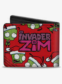 Billetera Invader Zim con GIR navideño y logo