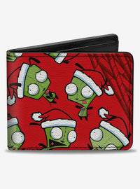 Billetera Invader Zim con GIR navideño y logo