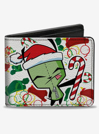 Billetera plegable Invader Zim con GIR navideño
