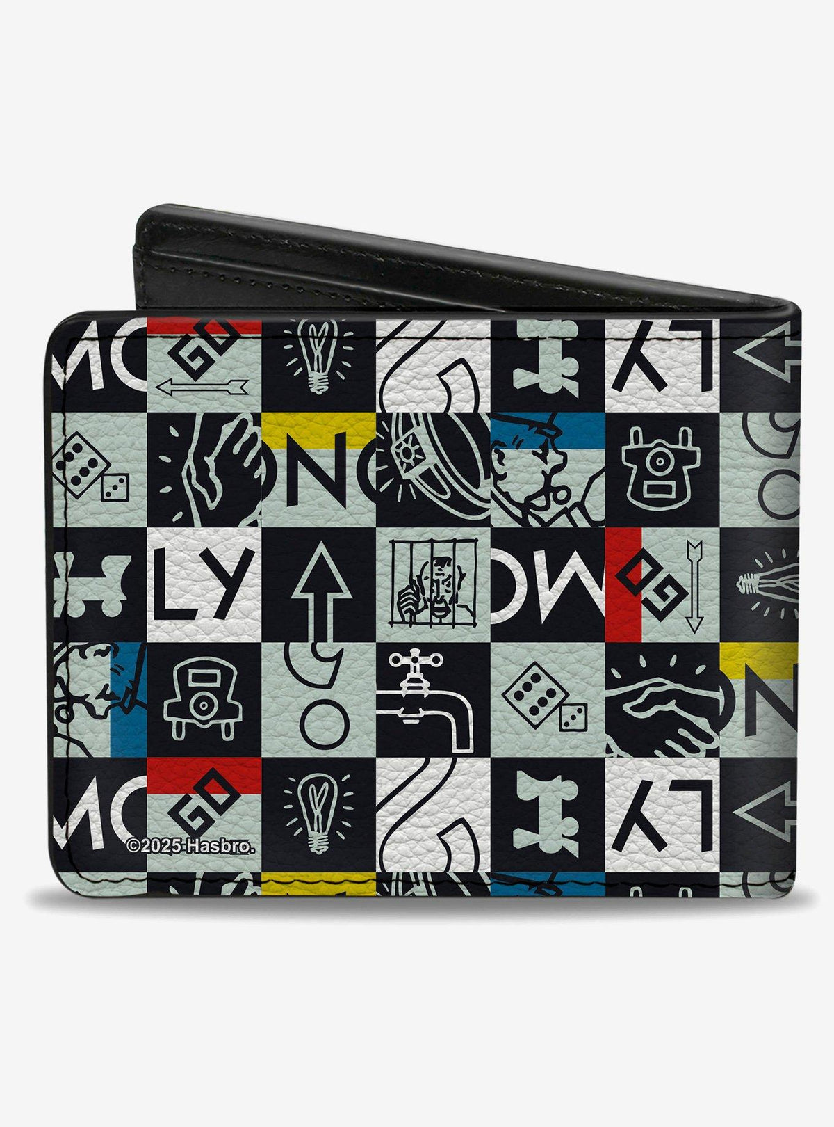 Billetera doble Monopoly Icon Blocks Collage
