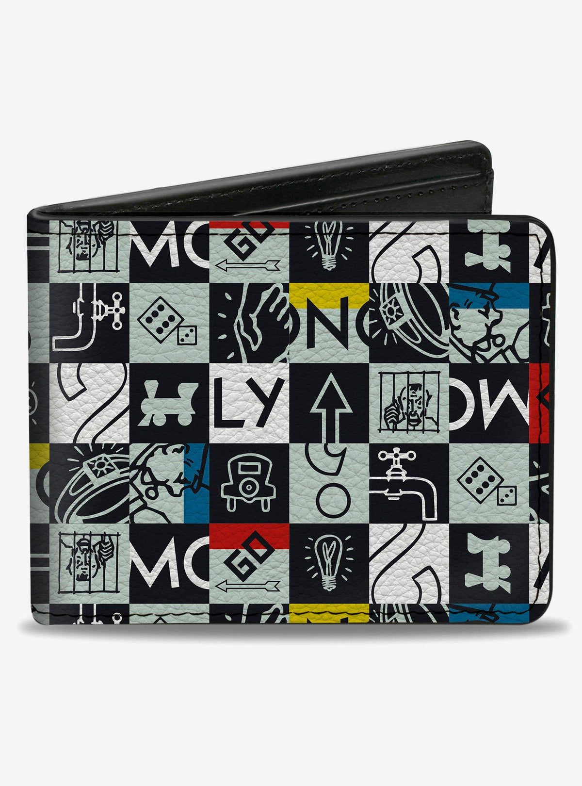 Billetera doble Monopoly Icon Blocks Collage