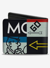 Billetera plegable para hombre Monopoly Go and Go To Jail