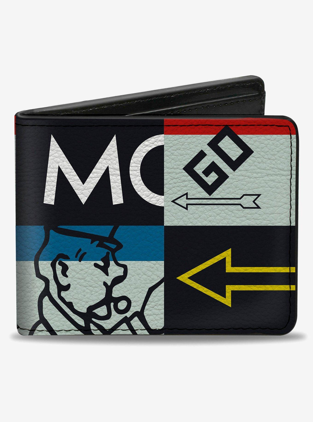 Billetera plegable para hombre Monopoly Go and Go To Jail