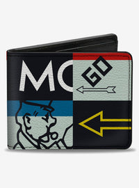 Billetera plegable para hombre Monopoly Go and Go To Jail