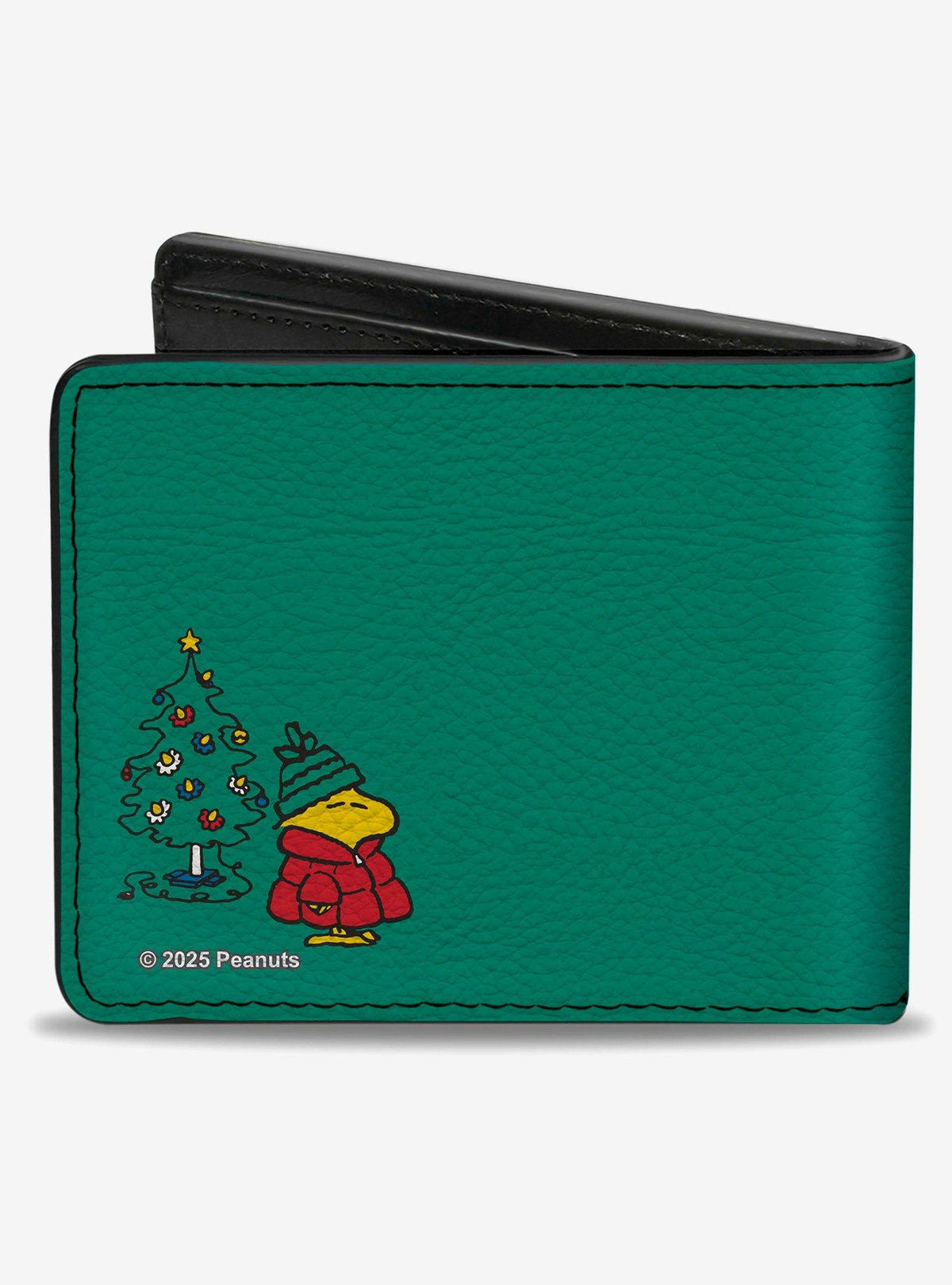 Billetera Peanuts Snoopy y Woodstock navideña