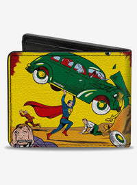 Billetera bifold de Superman con portada de Action Comics