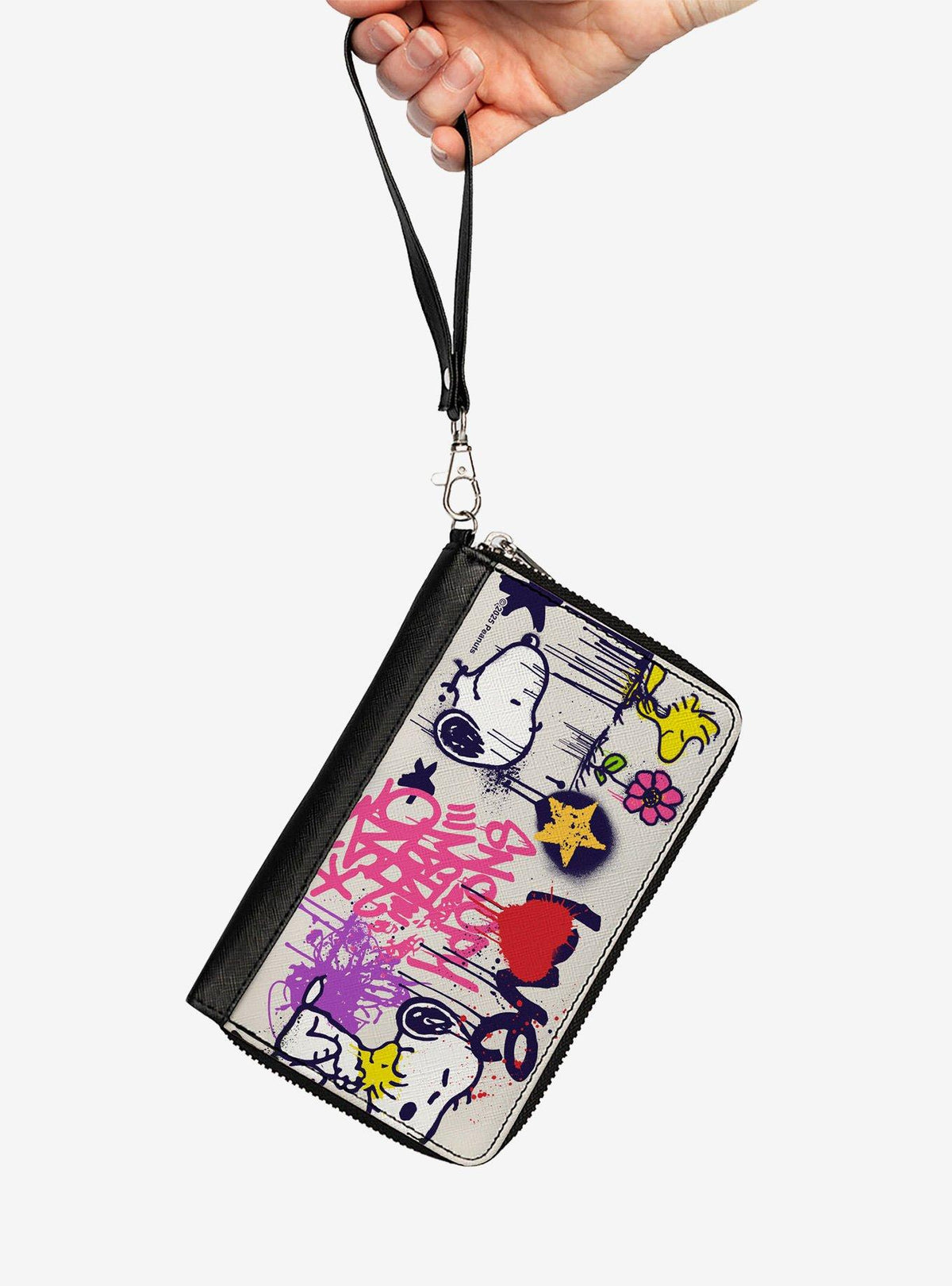 Billetera Peanuts Snoopy y Woodstock con cierre envolvente