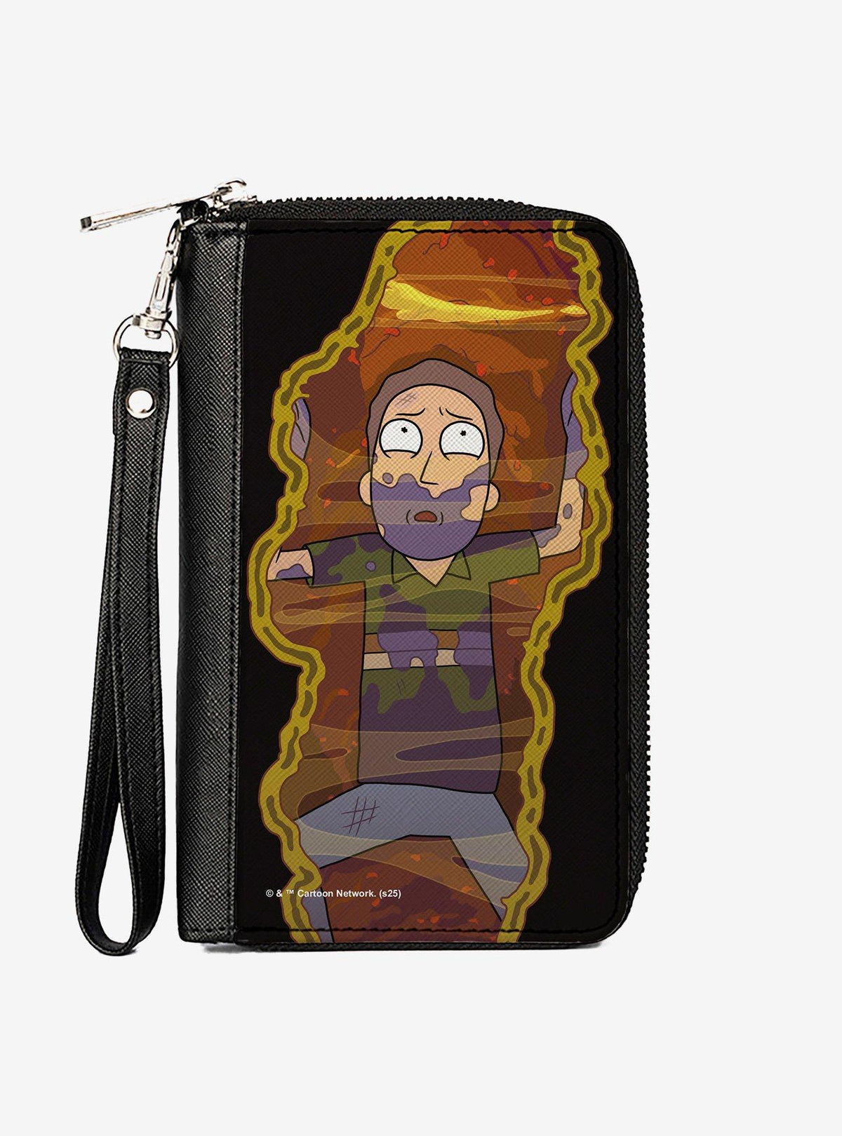 Rick and Morty: billetera con cierre y escena de Jerry