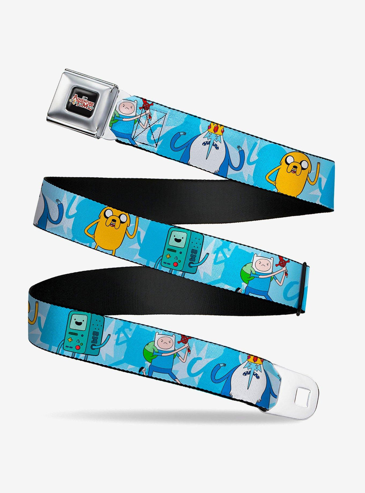 Cinturón juvenil de Adventure Time con BMO, Finn, Ice King y Jake