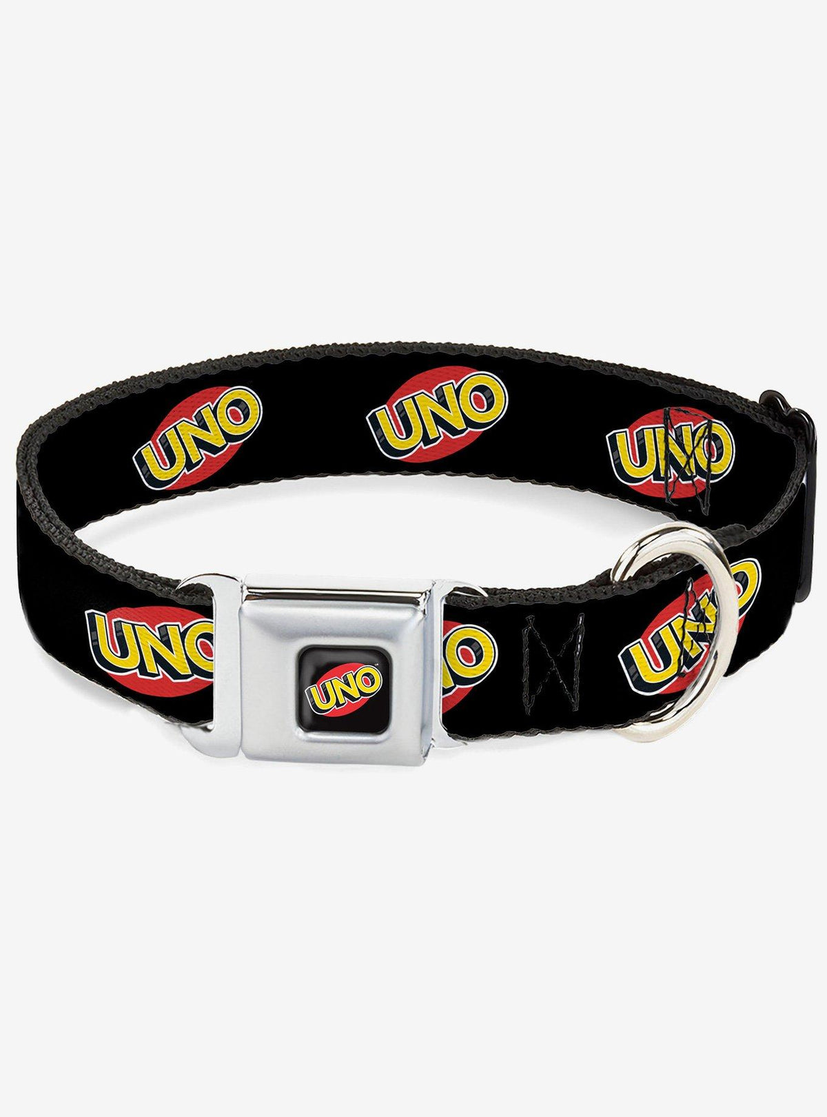 Collar negro para perro UNO con hebilla tipo cinturón