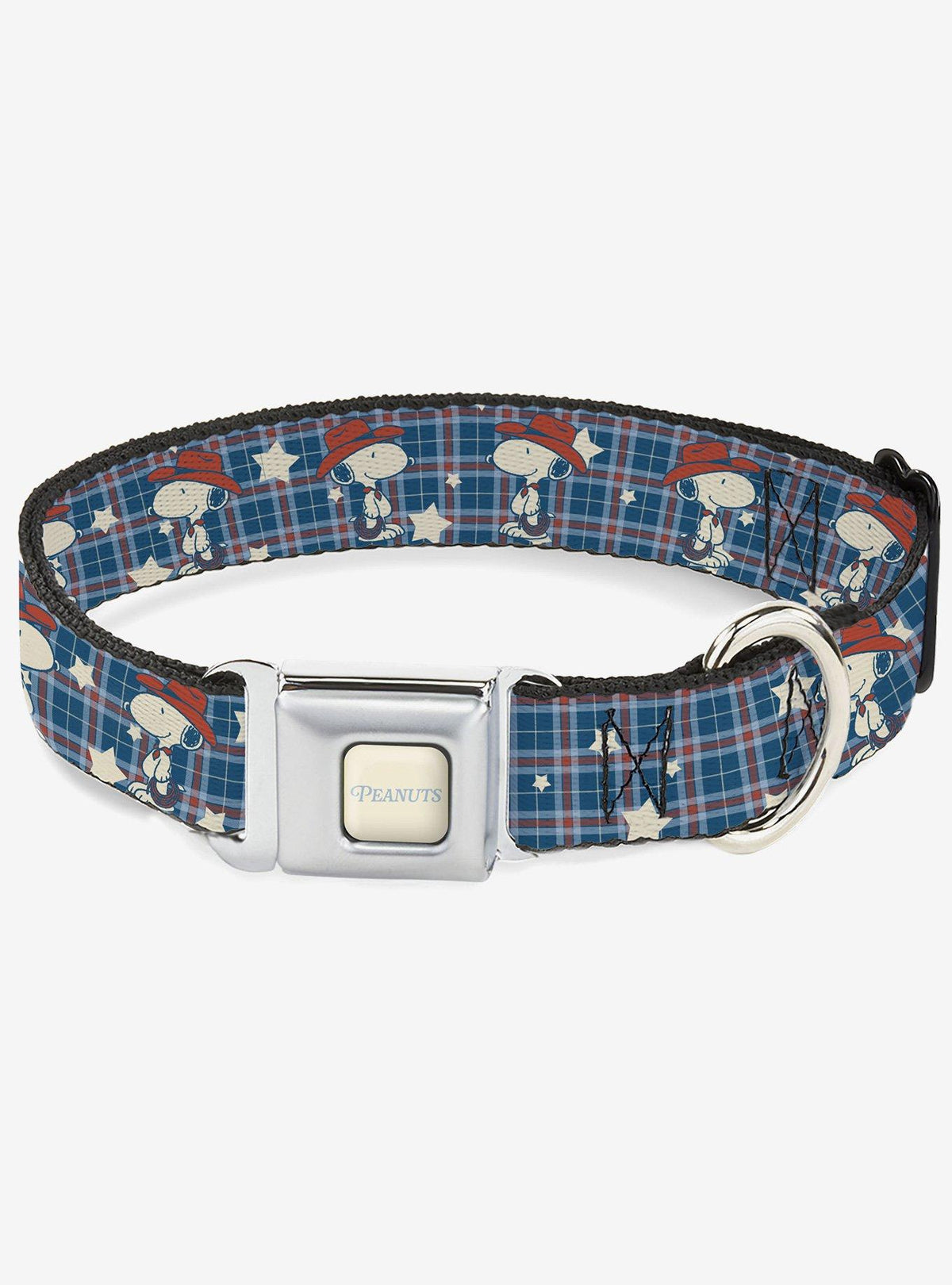 Collar para perro Peanuts Snoopy vaquero a cuadros