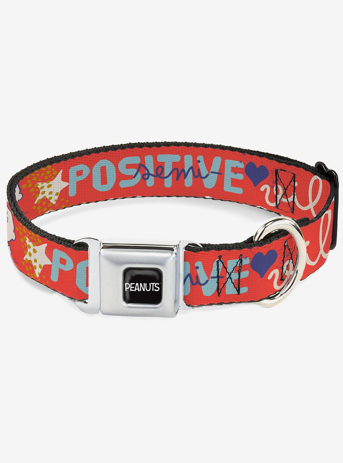 Collar rojo para perro Peanuts con hebilla de seguridad