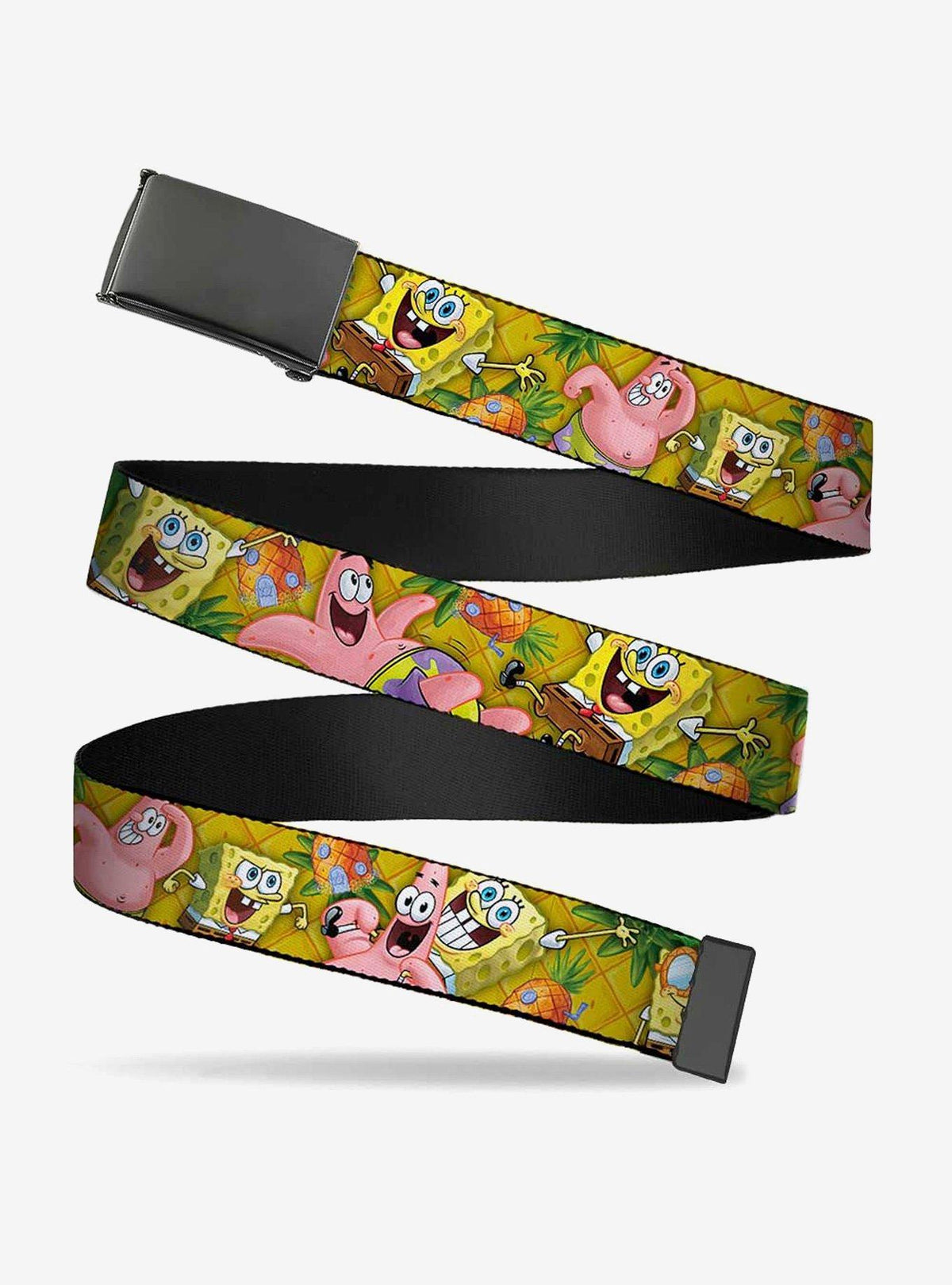 Cinturón de SpongeBob con hebilla dorada de Patrick Star