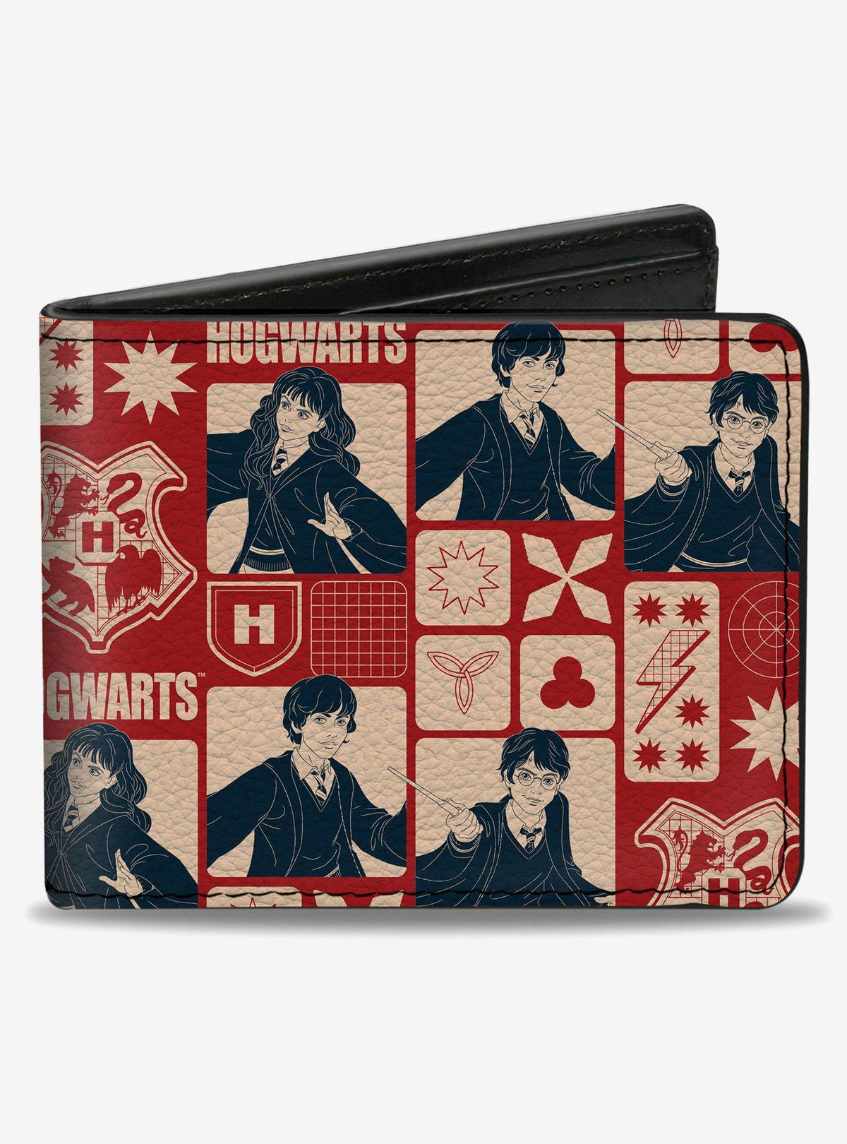 Billetera Harry Potter: Hogwarts y Trío Dorado