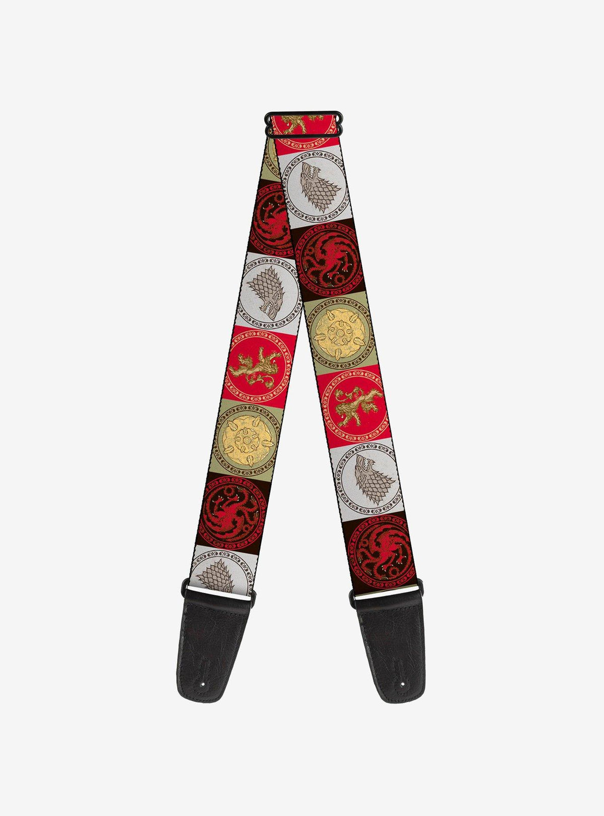 Correa de guitarra Game of Thrones con 4 emblemas