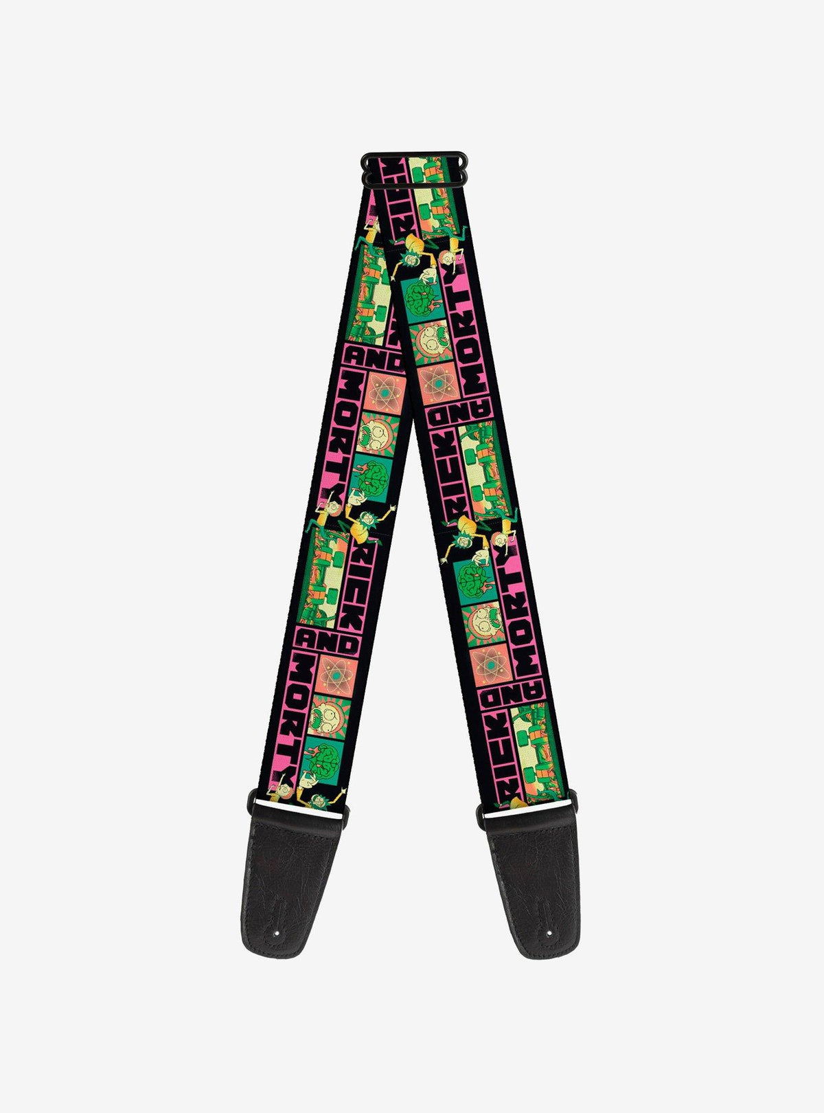 Correa de guitarra Rick and Morty con textos y escenas