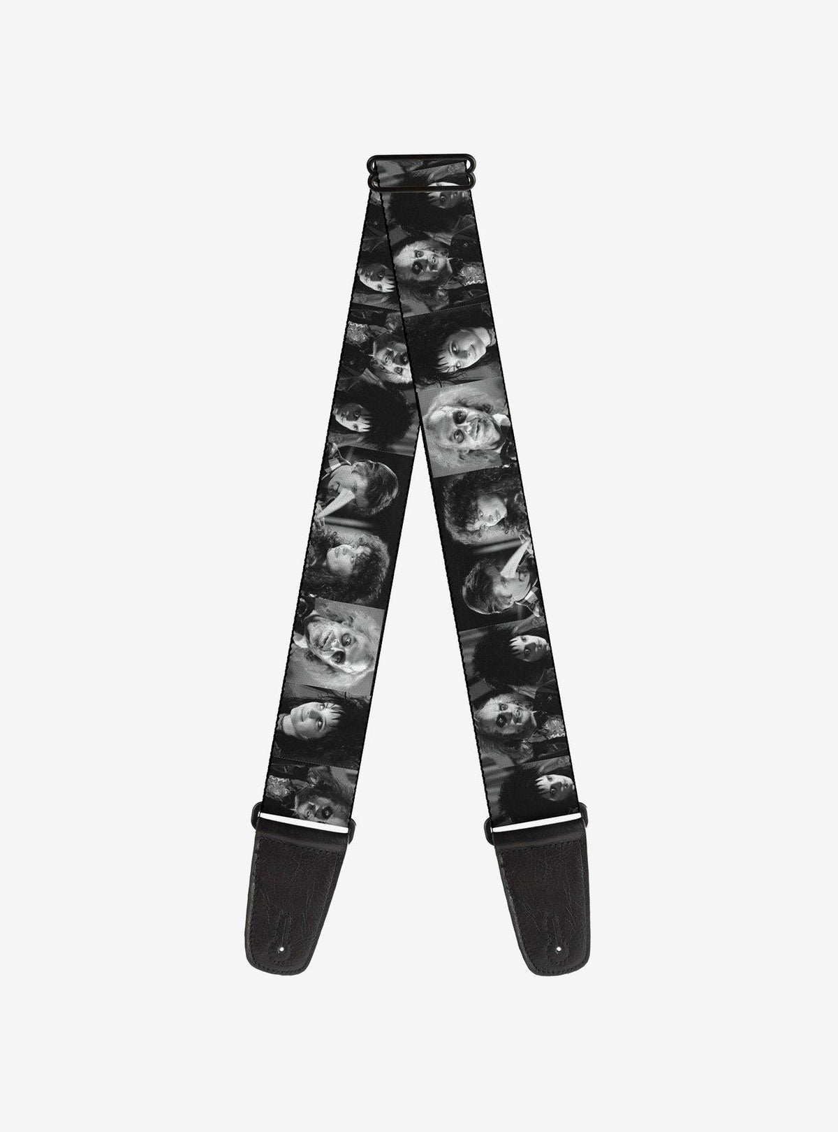 Correa para guitarra Beetlejuice con rostros en bloques