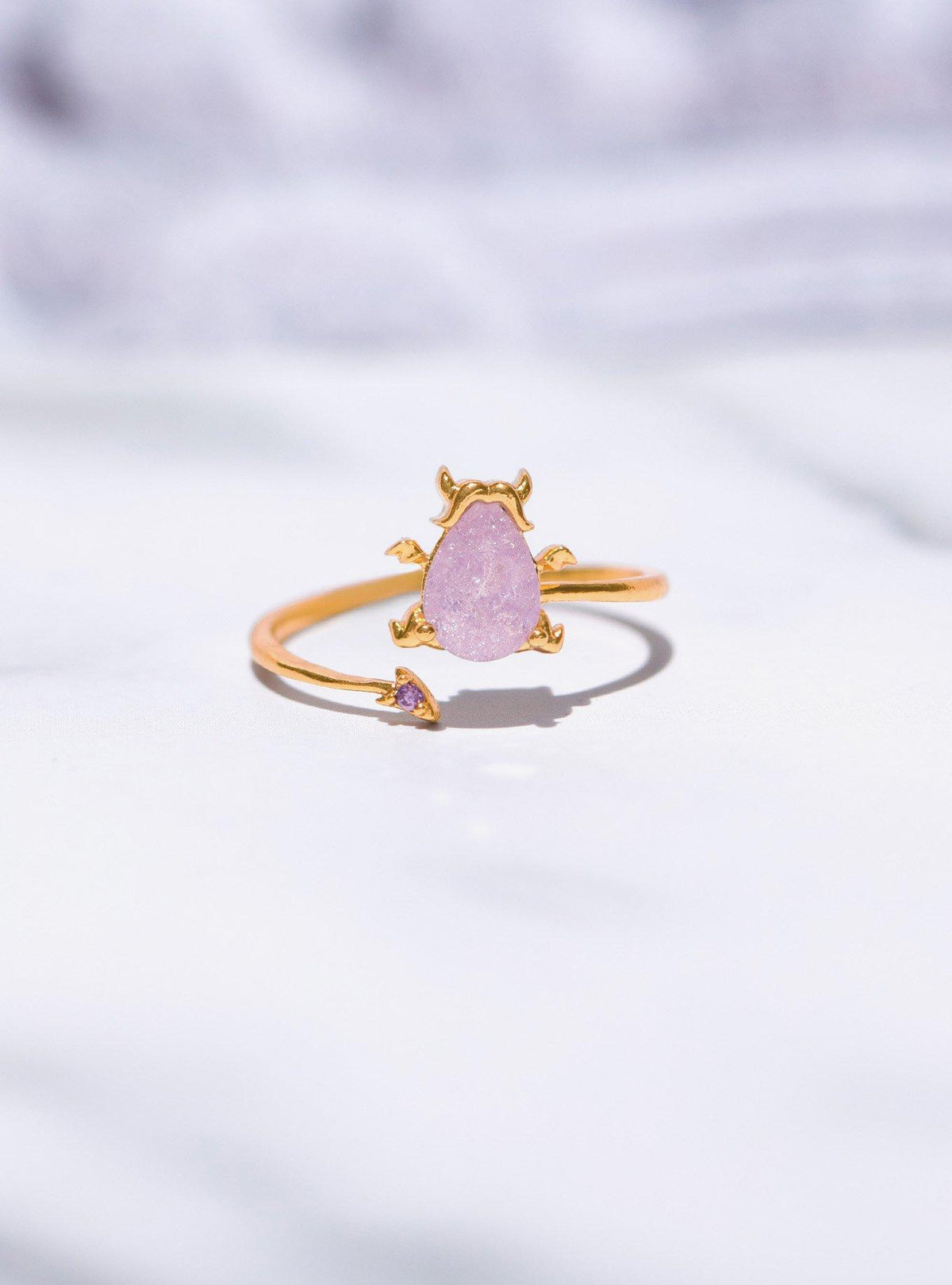 Anillo ajustable dorado de Pain - Hercules