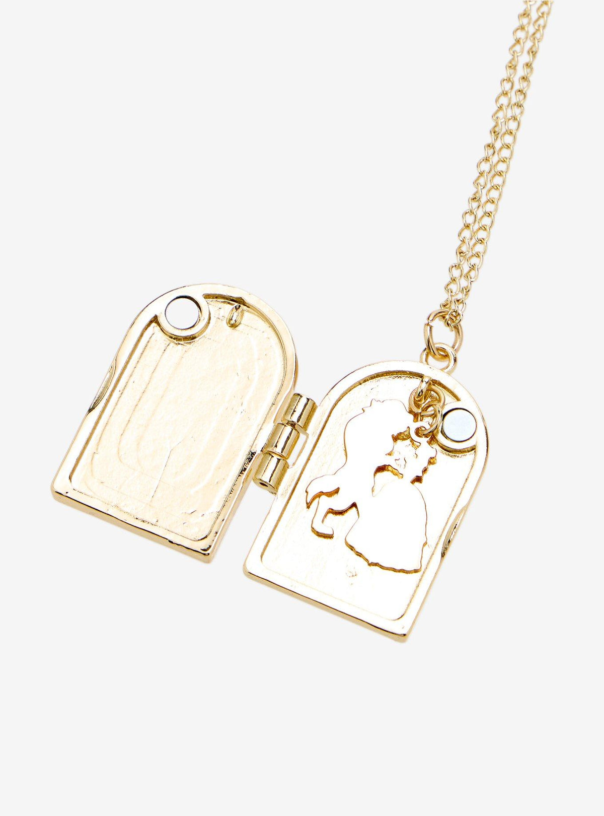 Collar relicario magnético Beauty and the Beast