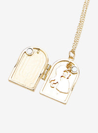 Collar relicario magnético Beauty and the Beast